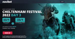 Novibet Cheltenham Offer - 33/1 on either Bob Olinger or Galopin Des Champs (Ireland Only)